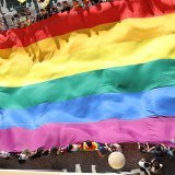 L'écart est particulièrement net sur la question de la tolérance envers les autres orientations sexuelles et les identités de genre (image symbolique). KEYSTONE/EPA LUSA/MIGUEL A. LOPES